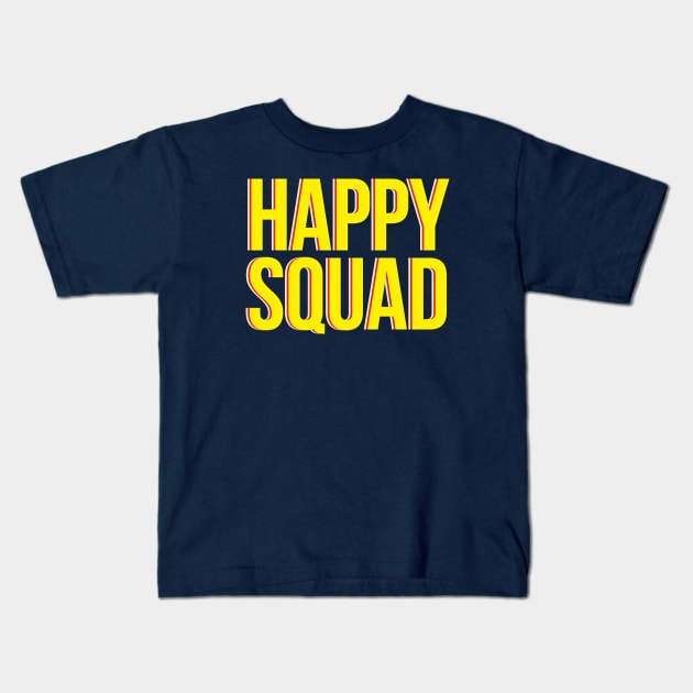 Happy Squad Kids T-Shirt by aryogogo